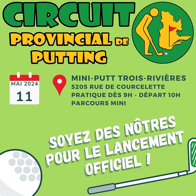 Lancement du Circuit provincial de putting CPP