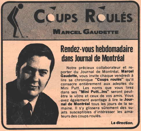 Marcel Gaudette, collaborateur et reporter du Journal de Montréal
